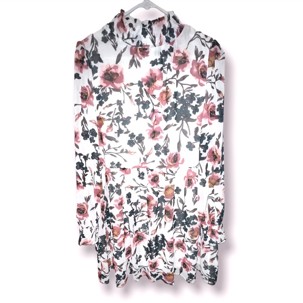 SHEIN Floral Smock Dress